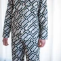 Pigiama Uomo Fantasia in Raso Extra Fine di Puro Cotone TC300 Tyler